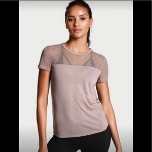 EUC Victoria’s Secret Mesh Short Sleeve Tee Size S